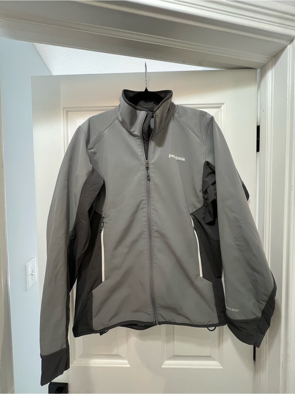 Patagonia Men's Gray and Dark Gray Performance Softshell Jacket